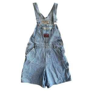 VTG 90s Y2K Unionbay Denim Carpenter Overall Shortalls Womens Size Small Utility